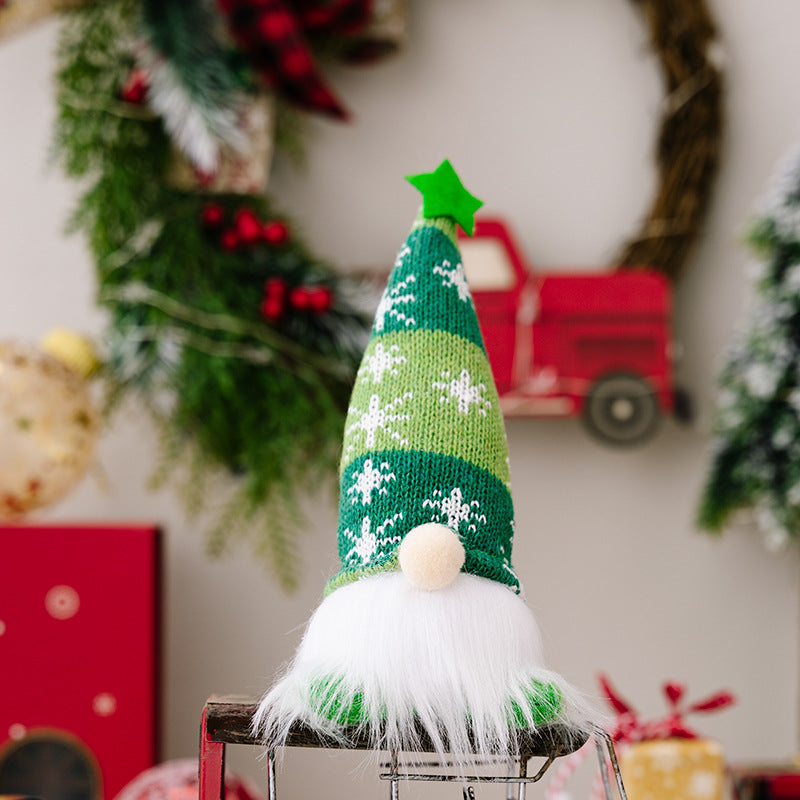 Christmas Decorations Faceless Doll Forest Old Man Snowflake