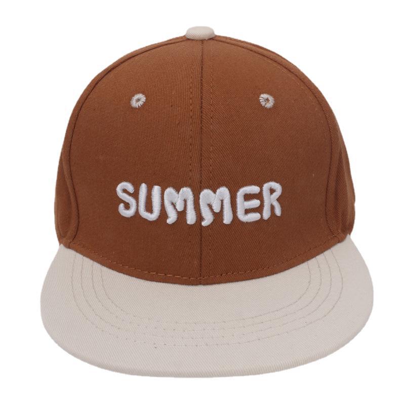 Cotton Polyester Letter Flat Edge Children's Baseball Hat