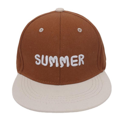 Cotton Polyester Letter Flat Edge Children's Baseball Hat