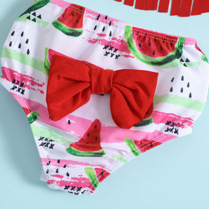 Toddler Suspenders Swimsuit Set Polyester Baby Clothes