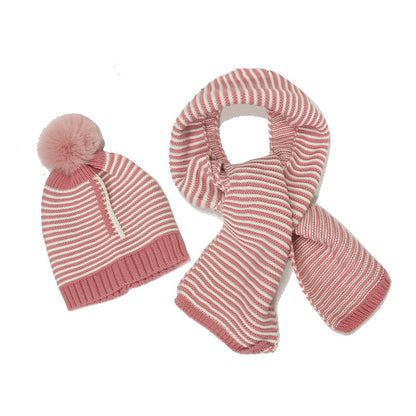 Children's Knitted Hat Scarf Set