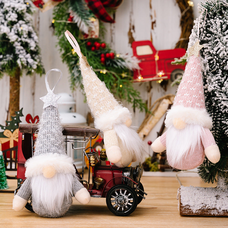 Polyester New Christmas Faceless Doll Doll Elderly Decoration