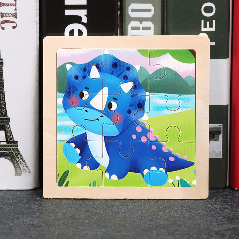 Wholesale Cartoon Animal Jigsaw Puzzle Wooden TOY
