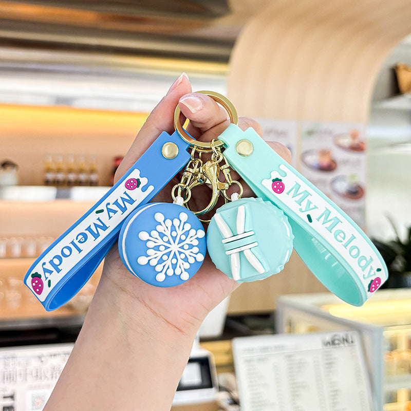 Wholesale Cartoon Donut PVC Soft Keychain Creative Keychain ACC-KC-XJY003