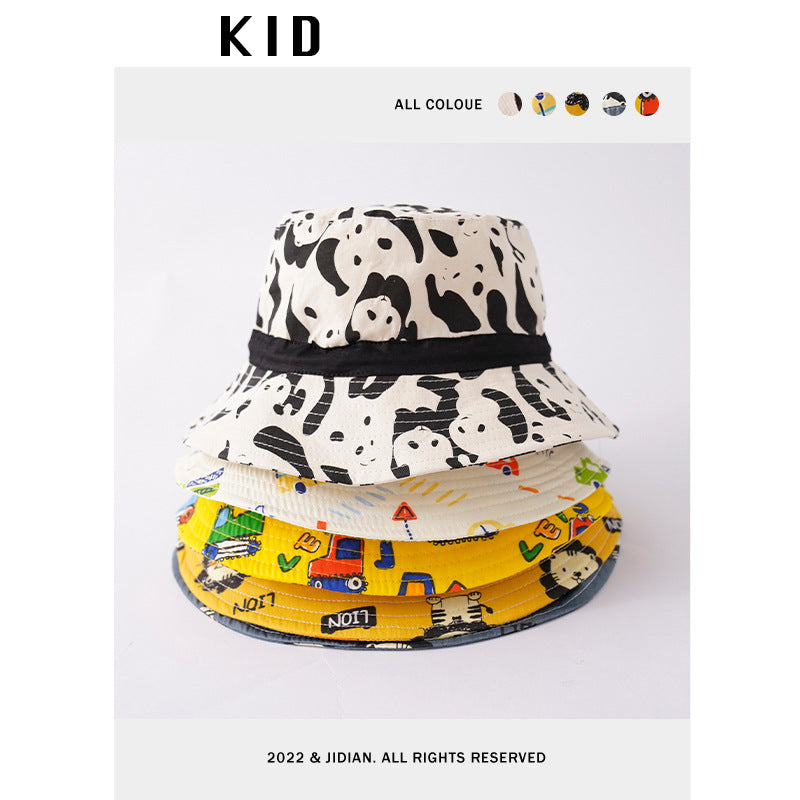 Cotton Cartoon Animal Kids Bucket Hat