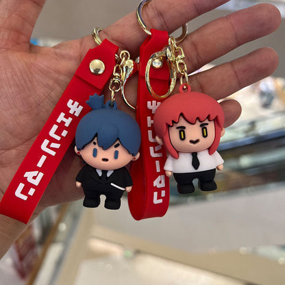 Cartoon PVC Silicone Keychains Creative Keychain