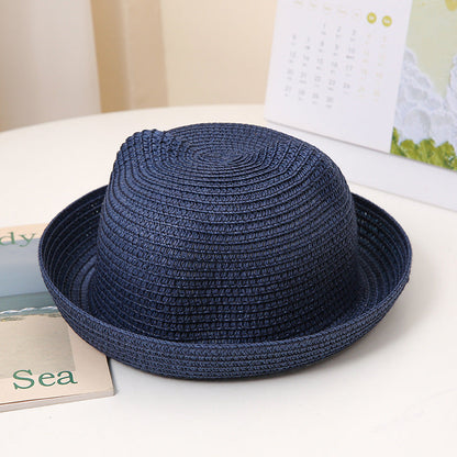 Cute Cartoon Children's Hats Colored Hats Cat Ears Straw Hats