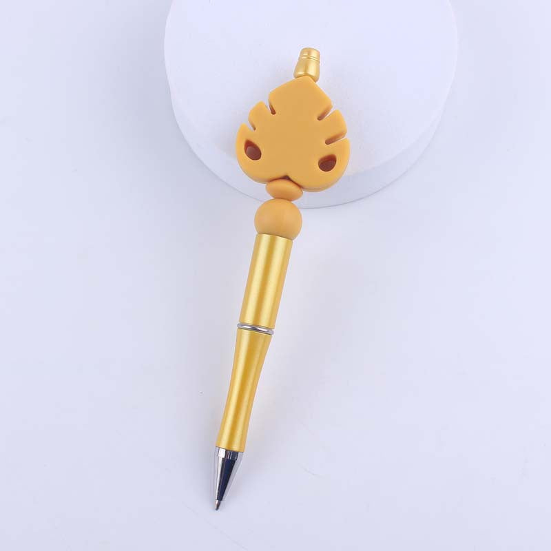 Cartoon Flower Silicone Handmade Beaded Ballpoint Pen