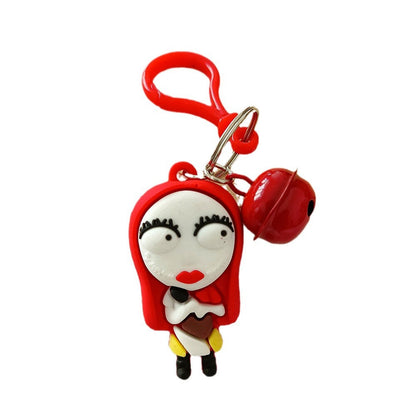 Cute Cartoon Doll Halloween Ghost Silicone Keychains