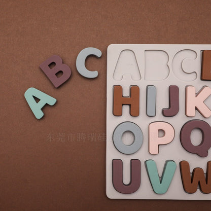 Wholesale Baby Alphabet Puzzle Silicone TOY