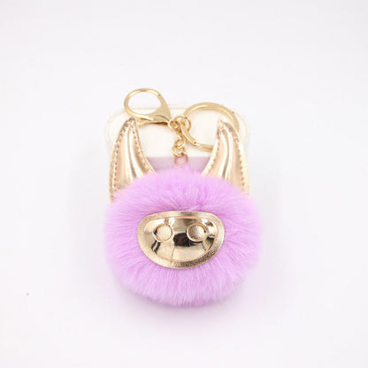 Shiny Cute Pig Plush Ball Bag Accessories Pendant