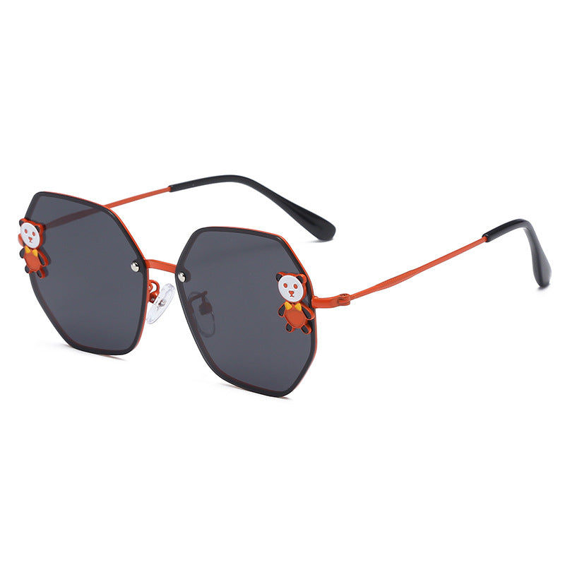Resin Children's Cartoon Panda Sunglasses
