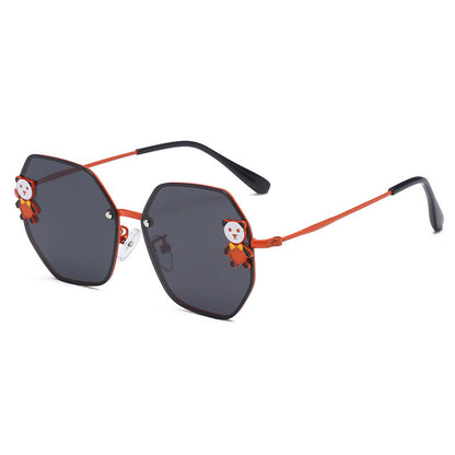 Resin Children's Cartoon Panda Sunglasses