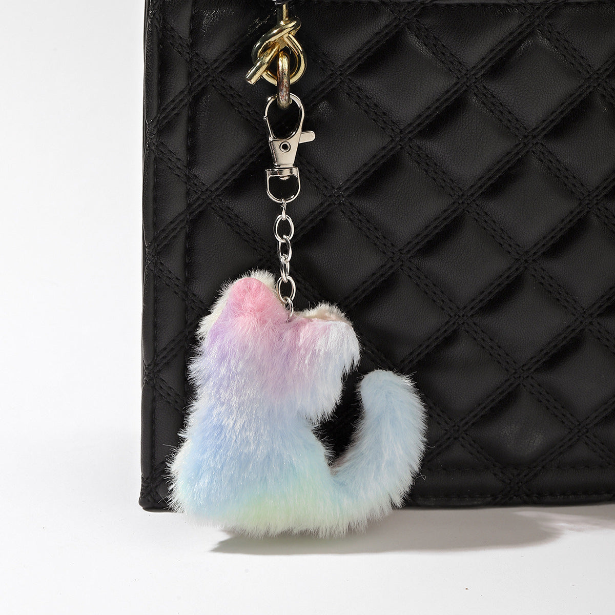 Plush Love Pieces Butterfly Kitten Star Color Keychain