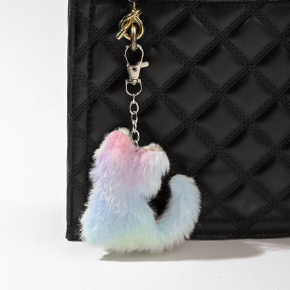 Plush Love Pieces Butterfly Kitten Star Color Keychain