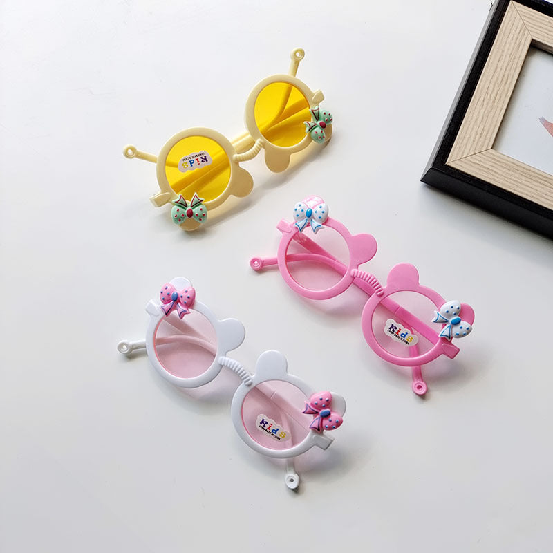 Wholesale Bowknot UV Protection Kids PC Sunglasses