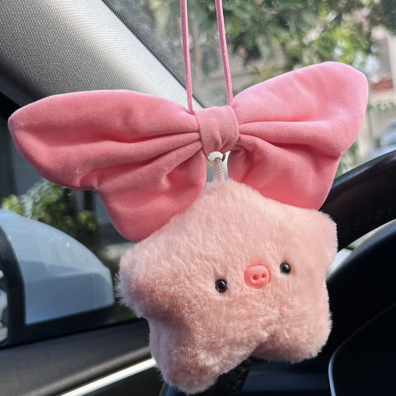 Cute Star Doll Plush Ball Keychain
