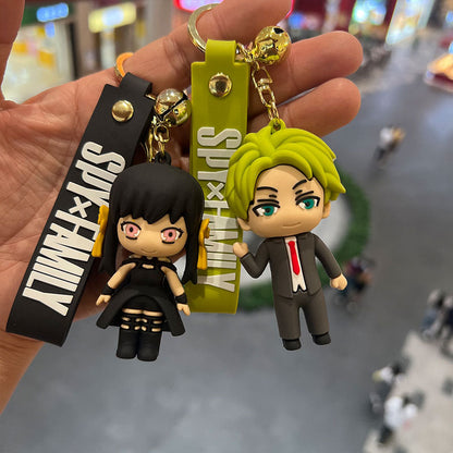 Cartoon PVC Silicone Keychains Creative Keychain