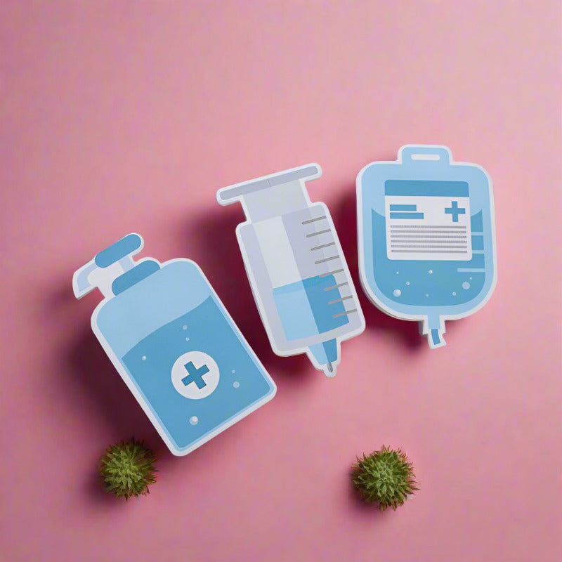 Blue Medical Convenience Stickers