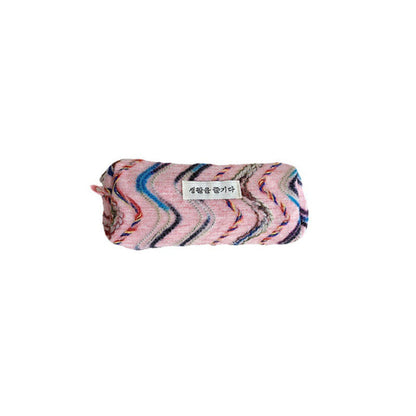 Rainbow Embroidery Large Capacity Woolen Pen Bag
