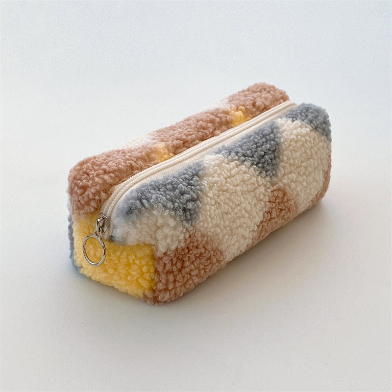 Plush Large Capacity Storage Pencil Bag