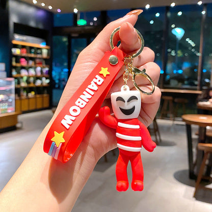 PVC Soft Glue Cute Keychain Creative Keychain