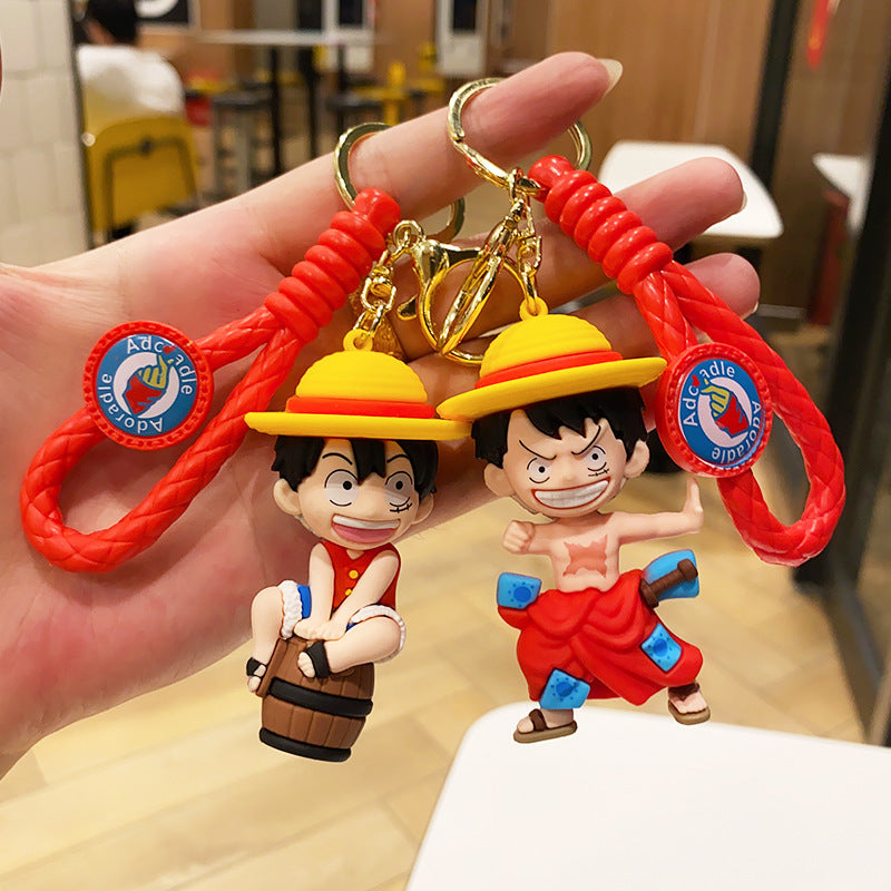 Wholesale Cartoon Anime PVC Soft Glue Keychain Cute Keychain ACC-KC-ErLu018