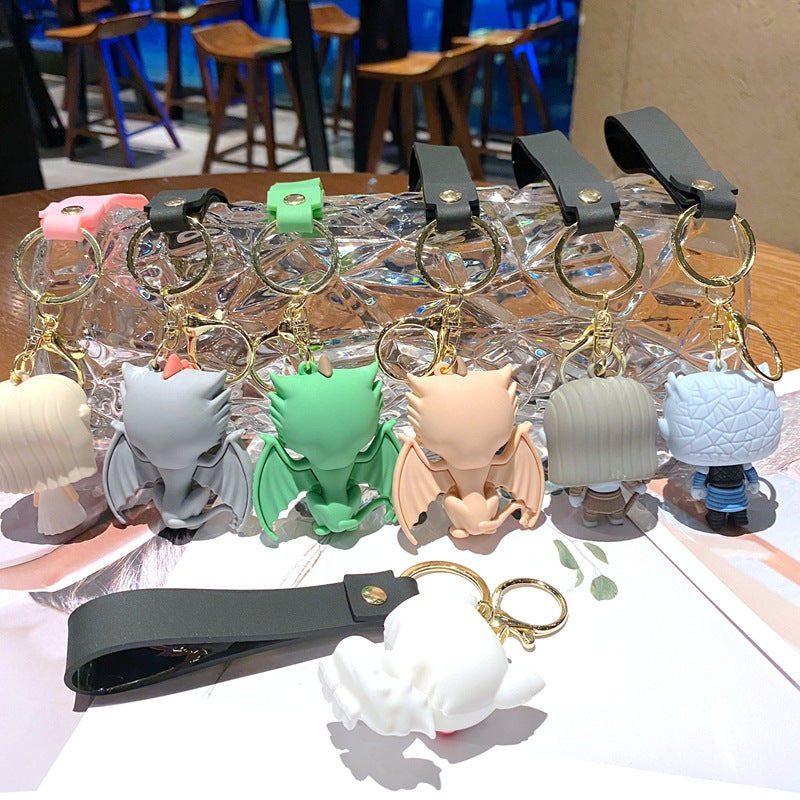 Cartoon PVC Soft Keychains Creative Keychain