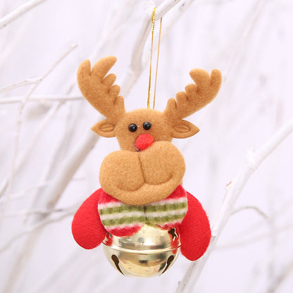 Polyester Christmas Tree Doll Bell Pendant