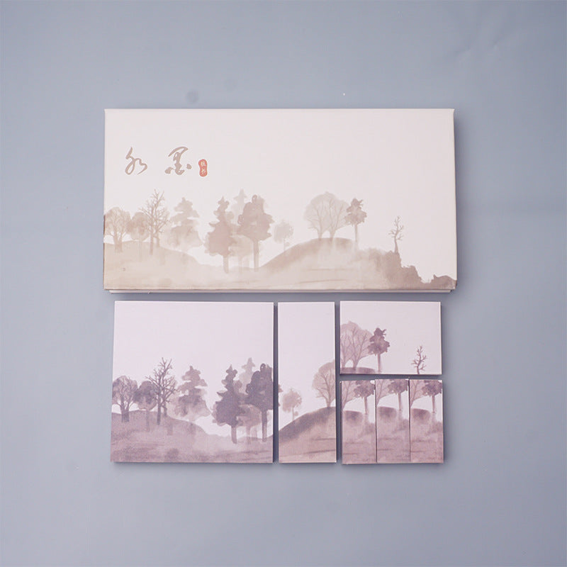 Boxed Chinese Style Paper Sticky Notes