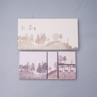 Boxed Chinese Style Paper Sticky Notes