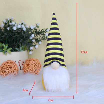 Bee Festival Faceless Doll Fabric Ornaments