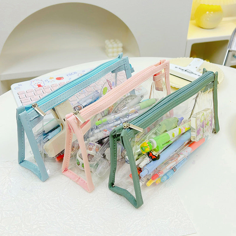 PU Transparent Pencil Case