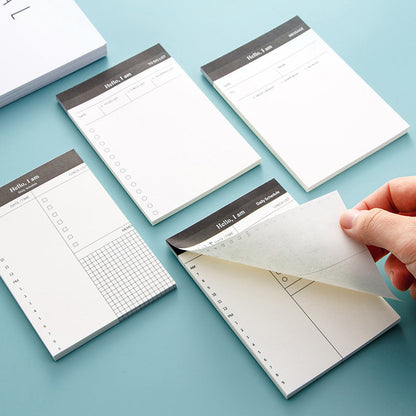 Simple Business Day Planning Paper Sticky Notes