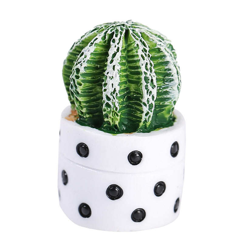 Succulent Plant Resin Ornaments