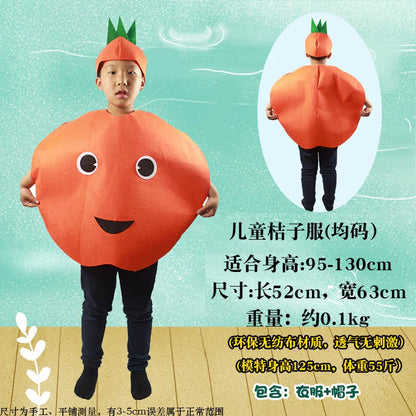 Children's Fruit and Vegetable Costume Environmental-Friendly