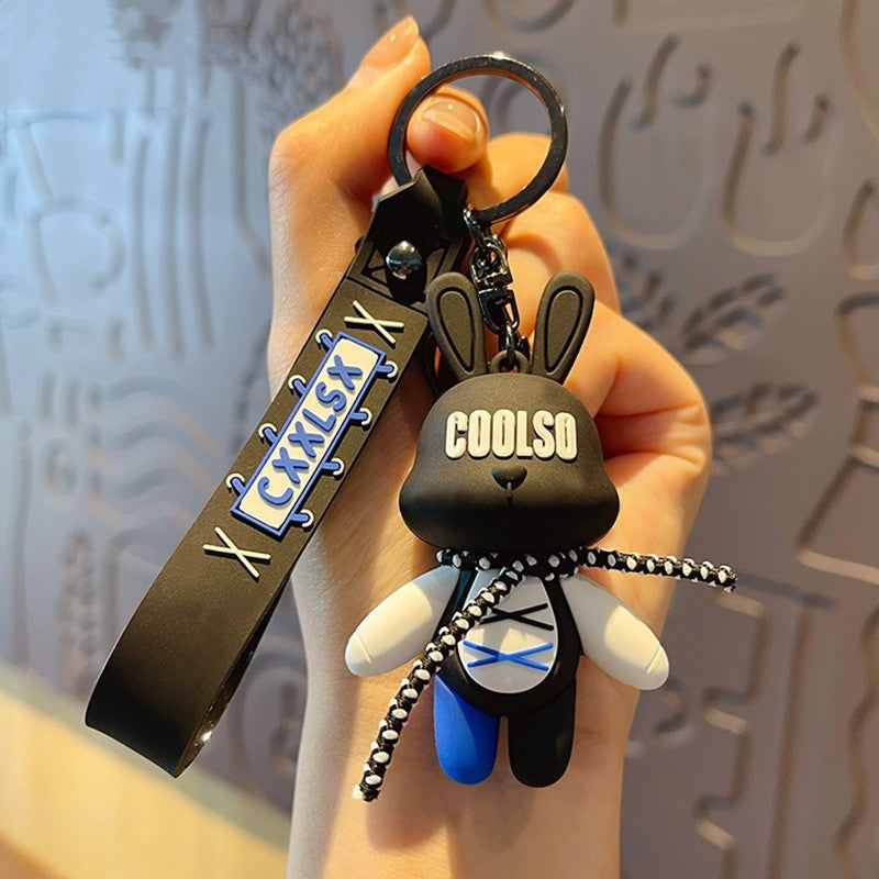 Bow Bear PVC Soft Keychain Cute Keychain