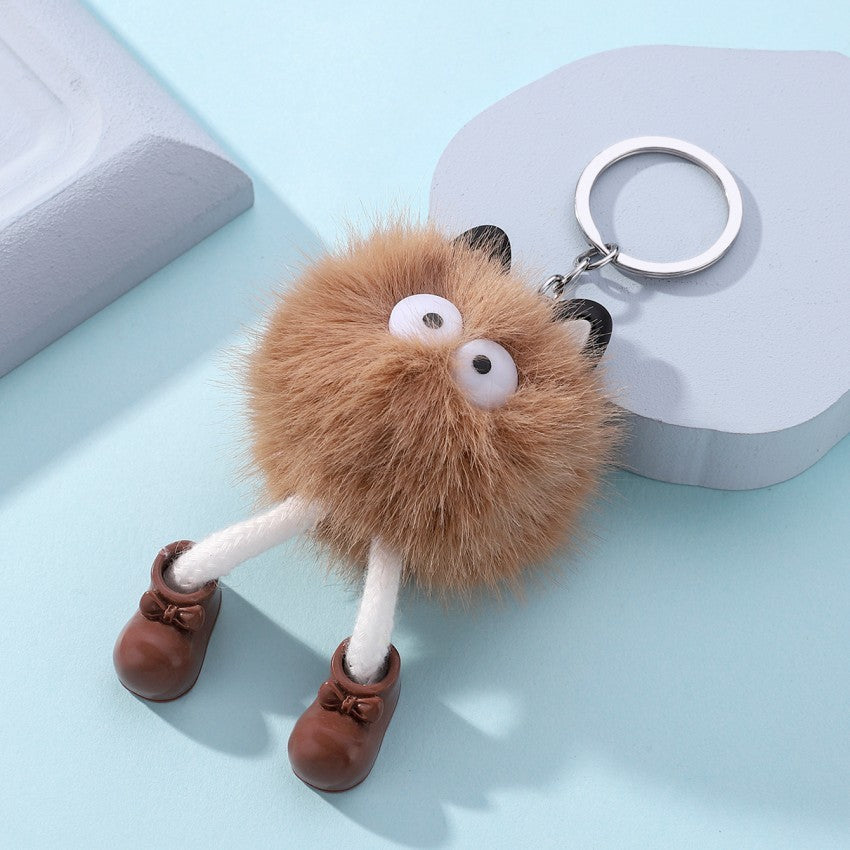 Cartoon Small Monster Animal Plush Keychain