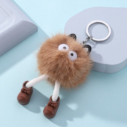 Cartoon Small Monster Animal Plush Keychain