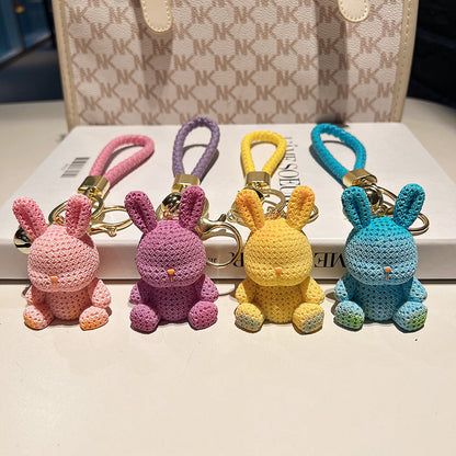 Resin Rabbit Keychain Cute Keychain