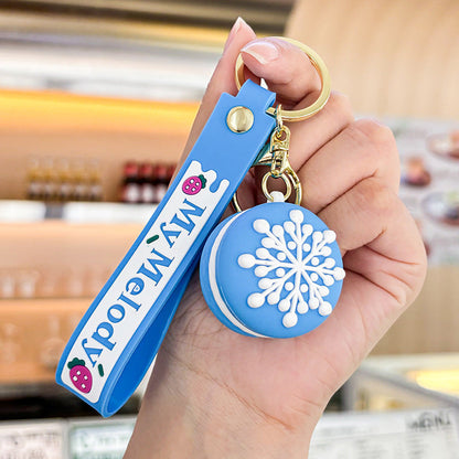 Wholesale Cartoon Donut PVC Soft Keychain Creative Keychain ACC-KC-XJY003