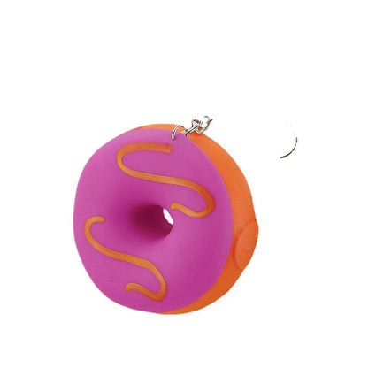 Silicone Donut Pinch Music Keychain