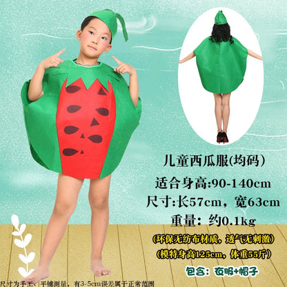 Children's Fruit and Vegetable Costume Environmental-Friendly