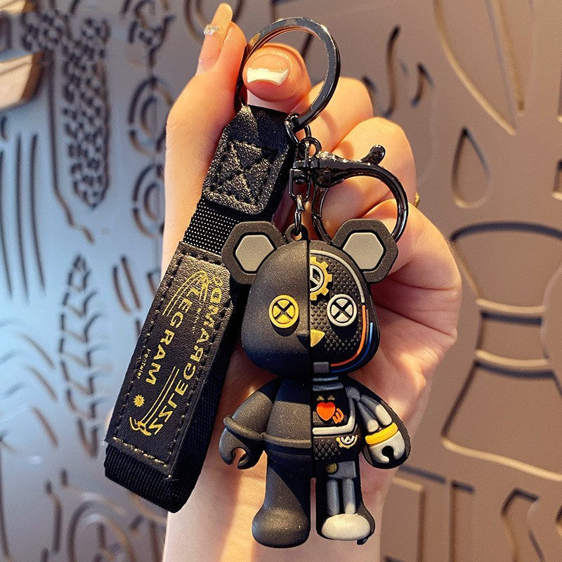Bow Bear PVC Soft Keychain Cute Keychain