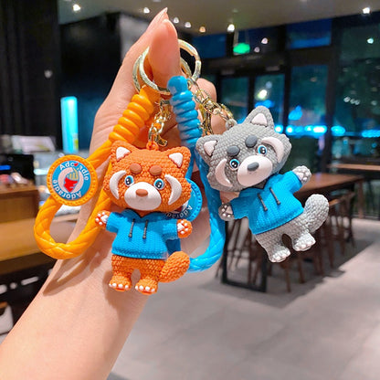 Cartoon Bear PVC Soft Keychain Creative Keychain