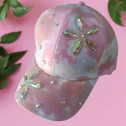 Big Kids Flower Butterfly Baseball Cap