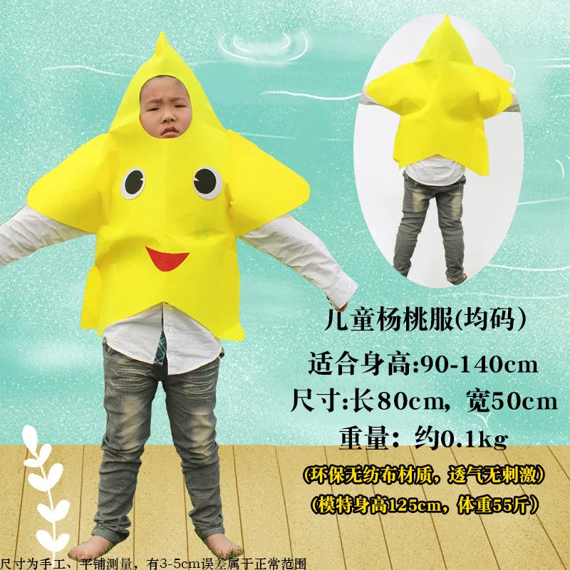 Children's Fruit and Vegetable Costume Environmental-Friendly