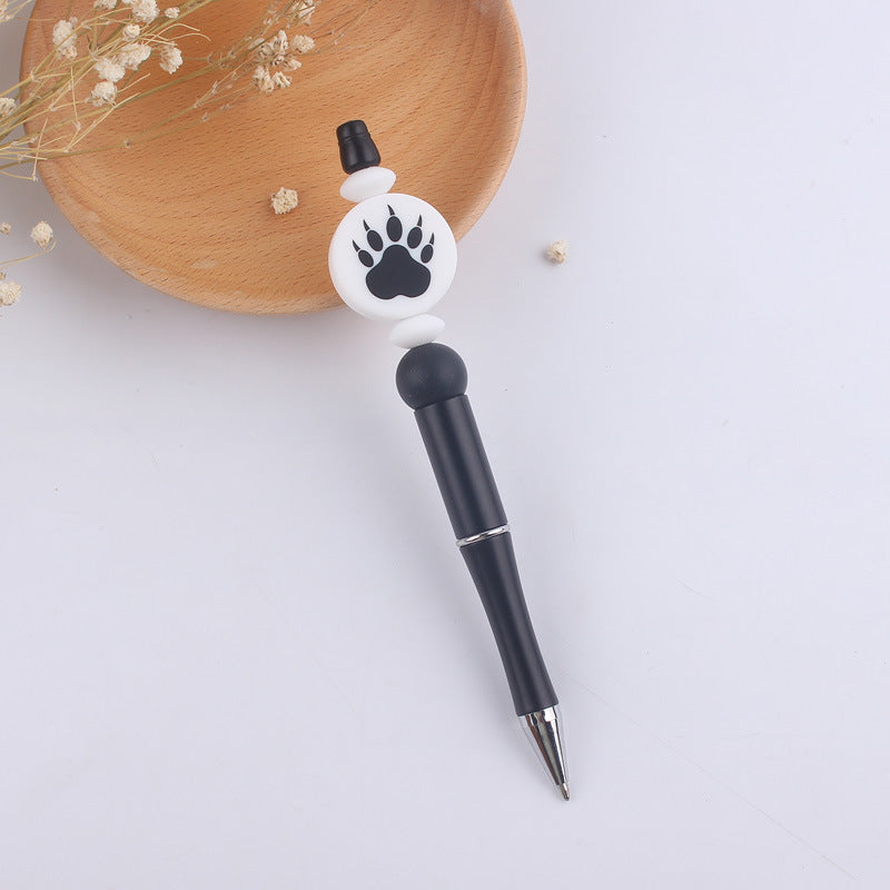 Cartoon Bear Claw Silicone DIY Bead Pen