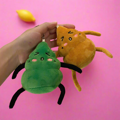 Cartoon Poop Plush Keychain