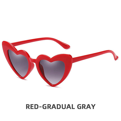 Children's Retro Personality Love Style Anti-ultraviolet Sunglasses